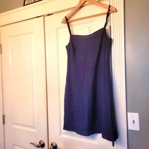 Tara Jarmon Navy Blue Simple Dress
